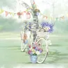 Bike Against Tree napkins, 20 pieces