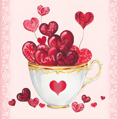 Servietten Love, 20 Stück