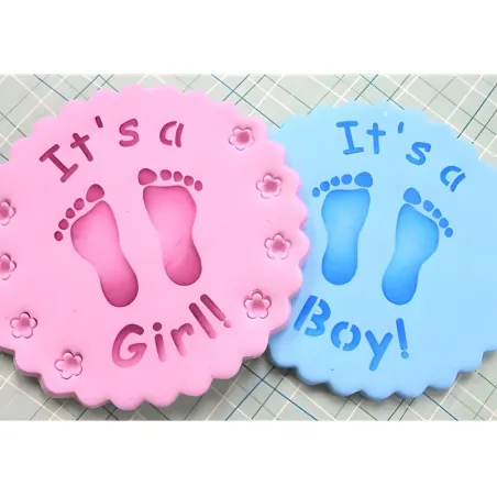 Stencil per piedini di bambino per simpatiche decorazioni