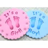 Baby Footprint Stencil for Sweet Decorations