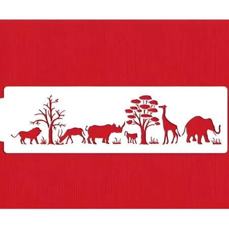 Stencil Safari per decorazioni nobili