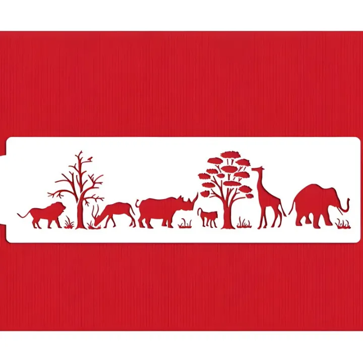 Safari Stencil for Elegant Decorations