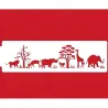 Stencil Safari per decorazioni nobili