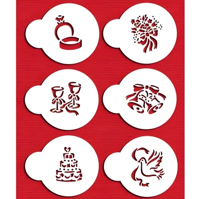 Wedding Stencils für süsse Weihnachtsmotive auf Ihren Desserts