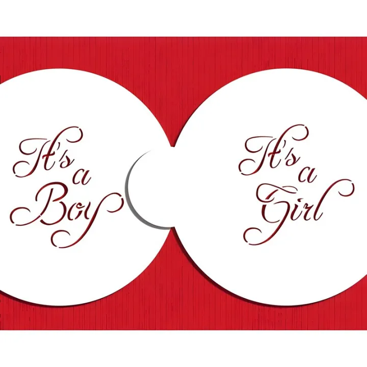 Stencil It's a Boy / Girl per simpatiche decorazioni