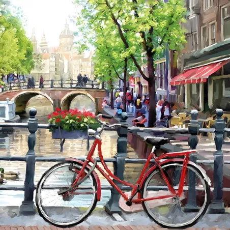 Serviettes Amsterdam Canal, 20 pièces