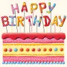 Birthday Cake napkins, 20 pieces
