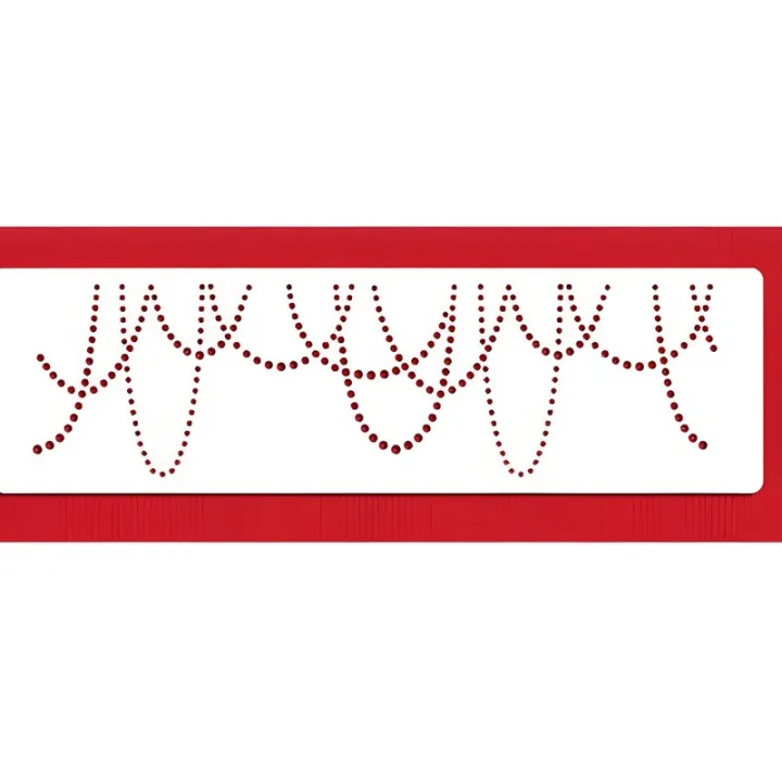 Draping Pearls Stencil for Elegant Cake Edges