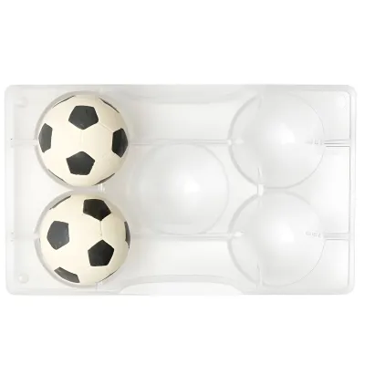 Schokoladenform Fussball mittel, 5 Stück
