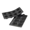 Silicone mold Gugelhupf Classic Ø 5.5 cm 8 pieces for sweet desserts
