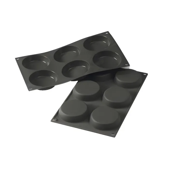Silicone mold Round Conical Ø 7 - 8 cm, 6 pieces