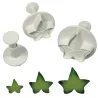 Ivy leaf cookie cutter set large, 3 pieces for great fondant decorations