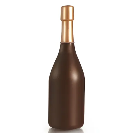 Sweet chocolate mold champagne bottle