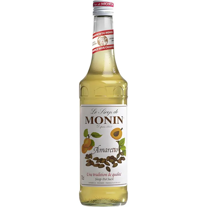 Monin Amaretto syrup, 250 ml for drinks and cake fillings