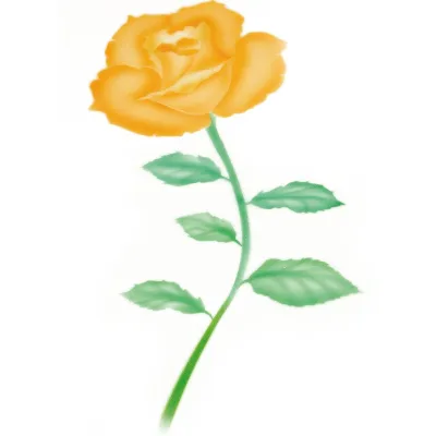 Airbrush Schablone Rose geöffnet