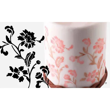 Stencil aerografo Vite di fiori