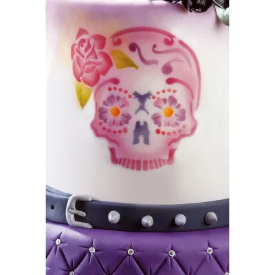 Airbrush Schablone Totenkopf Tattoo