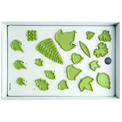 Set tagliapasta foglie 40 pezzi per decorazioni eleganti