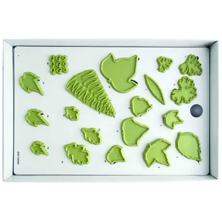 Set tagliapasta foglie 40 pezzi per decorazioni eleganti