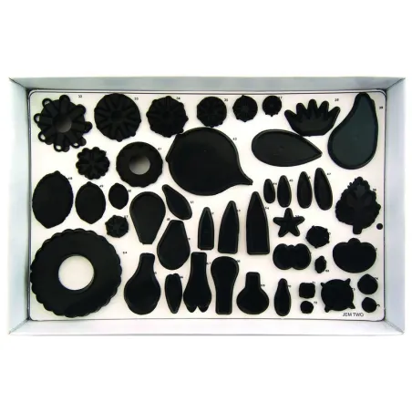 Flower cutter set, 75 pieces for various sugar flowers