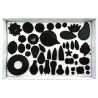 Set d'emporte-pièces pour fleurs, 75 pièces pour diverses fleurs en sucre