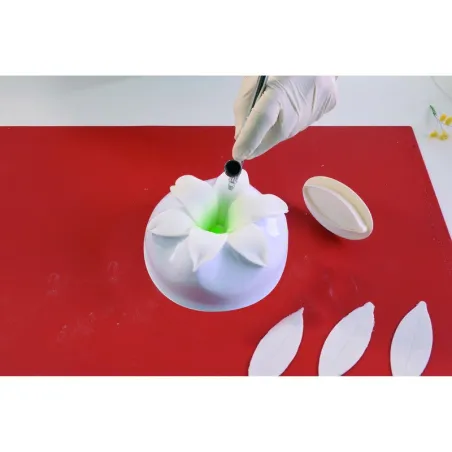 Grand moule à fleurs, 4 pièces pour des fleurs en sucre bien formées