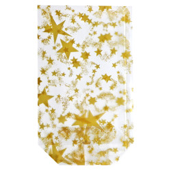 Sacchetti trasparenti piccoli con stelle, 10 pezzi