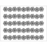 Silicone border mat mesh for spooky decorations