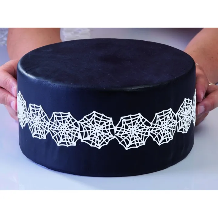 Tappetino in silicone bordura a rete per decorazioni da brivido