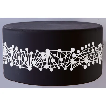 Silicone border mat dots & lines for elegant decorations
