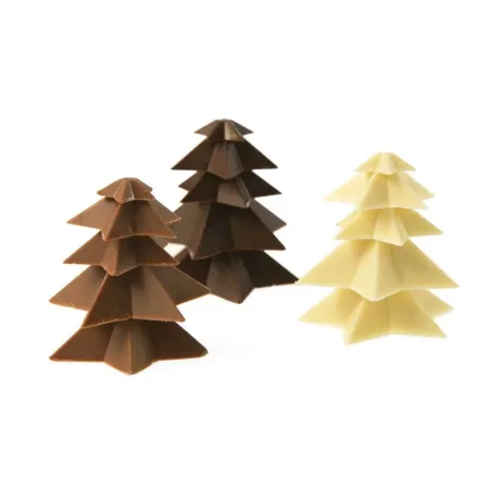Chocolate mold stars & firs