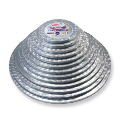 Piatto torta rotondo argento extra forte Ø 15 cm