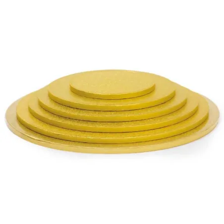 Cake plate round extra strong gold Ø 20 cm