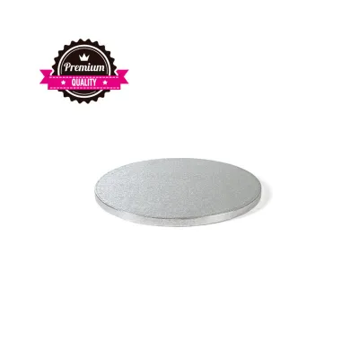 Tortenplatte Rund extra stark Silber Ø 18 cm für den sicheren Transport