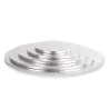 Cake plate round extra strong silver Ø 18 cm for safe transport