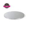 Plateau à gâteaux Rond extra fort Argent Ø 28 cm pour un transport sûr