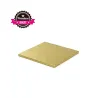 Plateau à gâteaux carré extra fort Or 20 x 20 cm pour un transport sûr