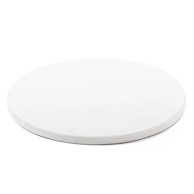 Cake plate round extra strong white Ø 30 cm for safe transport