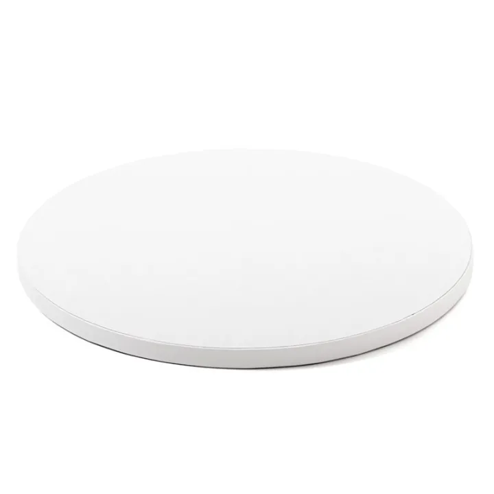 Plateau à tarte rond extra fort Blanc Ø 30 cm pour un transport sûr