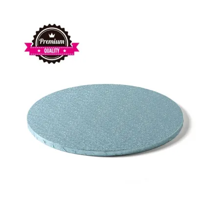 Piatto torta rotondo extra forte azzurro Ø 25 cm