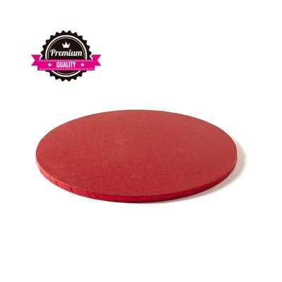 Tortenplatte Rund extra stark Rot Ø 25 cm