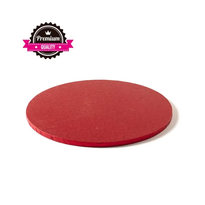 Plateau à tarte Rond extra fort Rouge Ø 25 cm