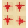 Décorations en chocolat cadeaux blanc – 12 décors en chocolat comestibles pour cupcakes et gâteaux | miniSchoggi