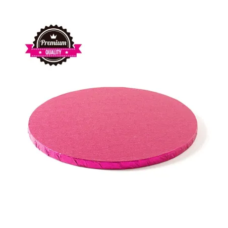Piatto torta rotondo rosa extra forte Ø 30 cm