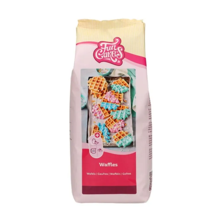 Miscela FunCakes per waffle 1 kg, Semplicemente preparare waffle celestiali