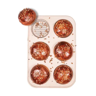 Tappetino da forno per panini burger per 6 burger uniformi e croccanti