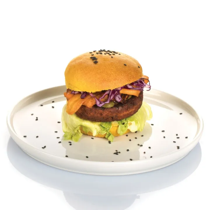 Baking mat for burger buns for 6 evenly shaped, crispy burgers