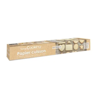 Backpapierrolle im Spender für passgenau zugeschnittene Backpapiere