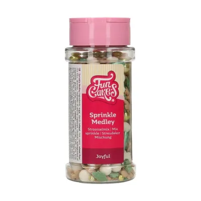Sprinkle decor Merry Christmas – edible Christmas sprinkle decor with Gingerbread men and mistletoe leaves | miniSchoggi