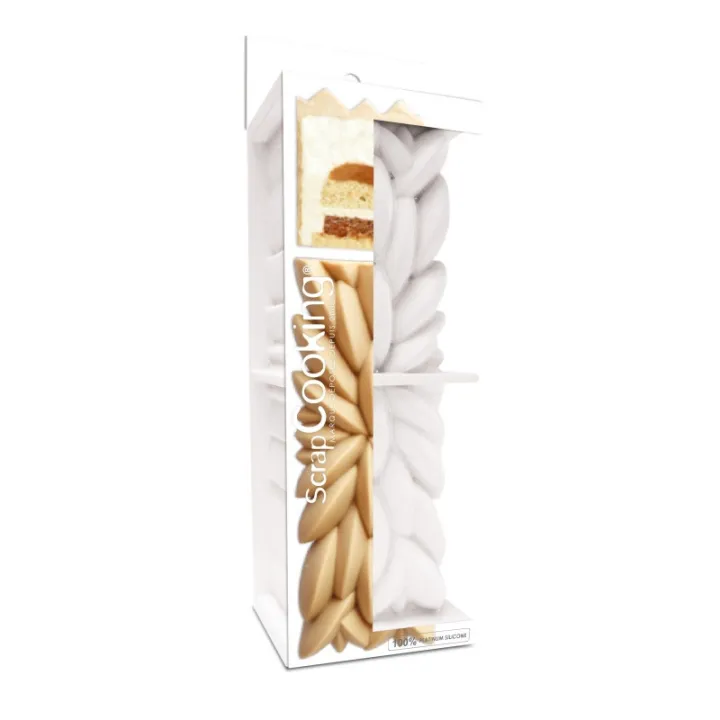 Bûche Form 3D Instant 25 x 8 x 8 cm - Stampo in silicone per bûche raffinate